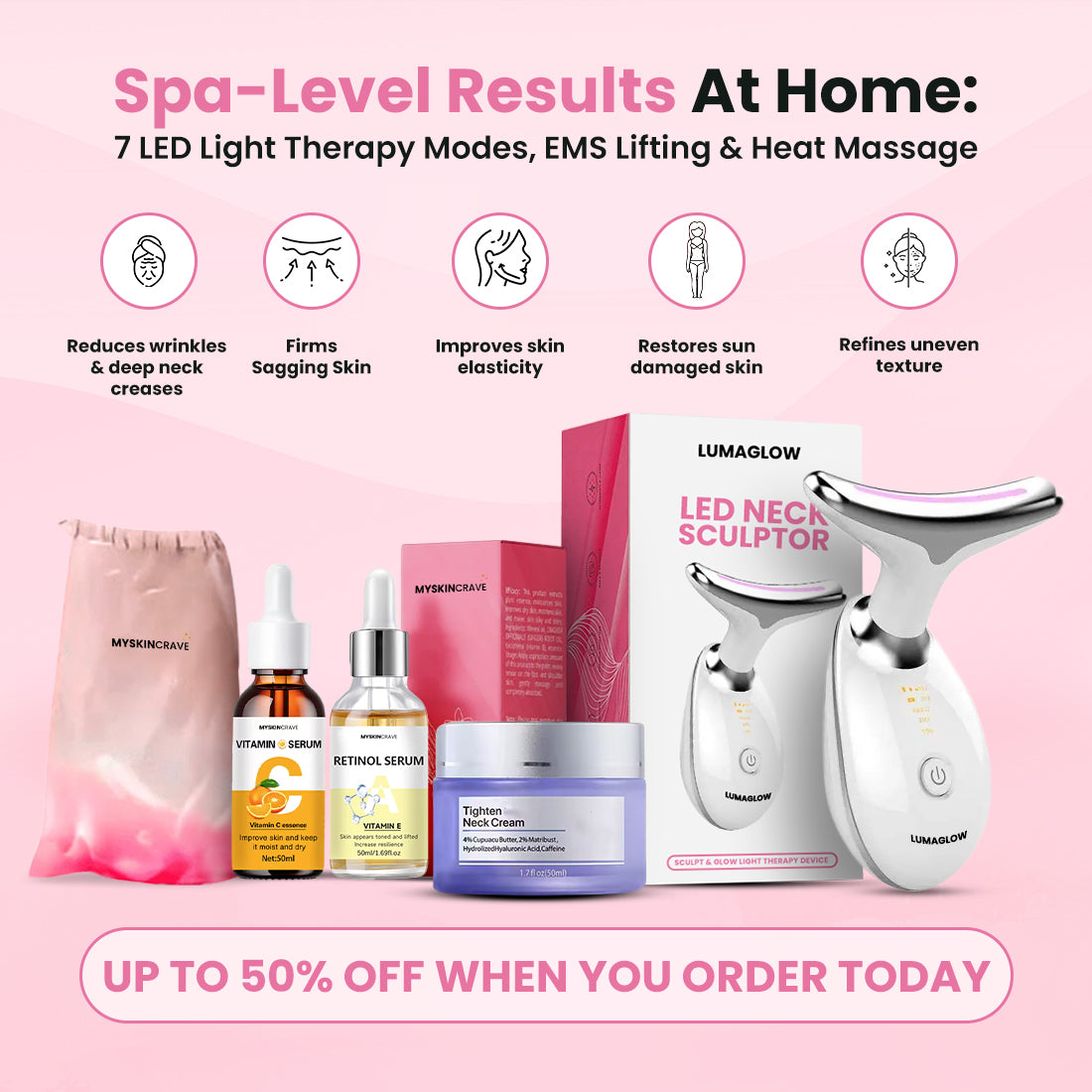 LumaGlow 7-in-1 LED Neck Lifter