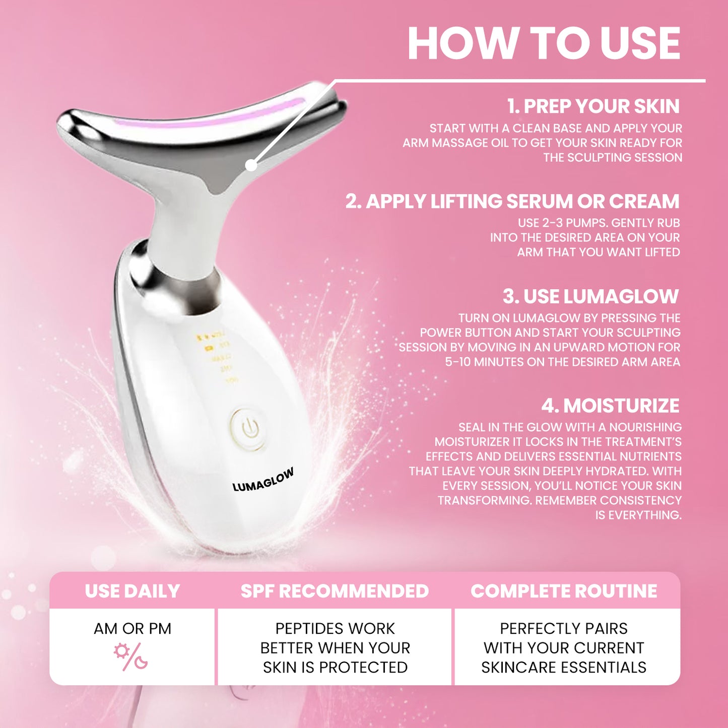 LumaGlow 7-in-1 LED Arm Sculptor