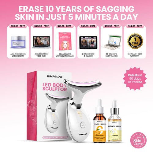 LumaGlow 7-in-1 LED Body Sculptor & Serums Kit