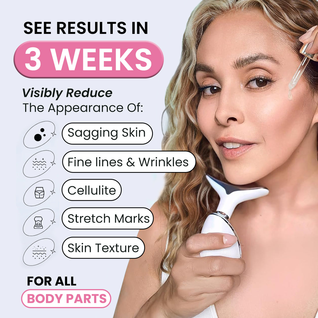 LumaGlow 7-in-1 LED Body Sculptor & Serums Kit