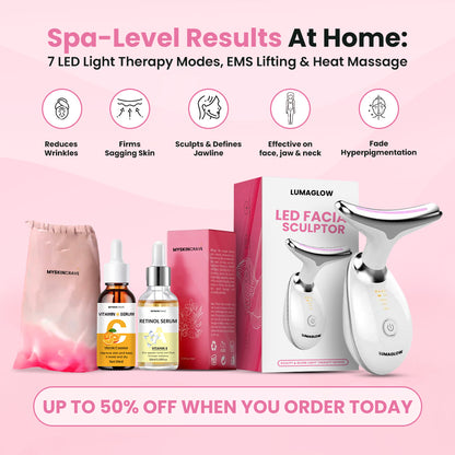 LumaGlow 7-in-1 LED Face & Neck Sculptor